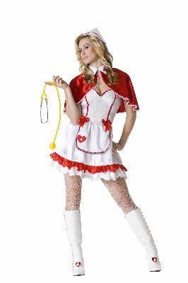 Adult Sexy Caped Nurse Costume