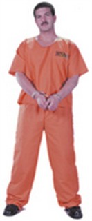 Adult Orange Prisoner Jumpsuit Costume