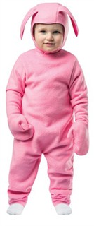 Toddler Christmas Story Pink Bunny Costume
