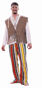 Adult 60's Love Child Costume - Male