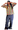 Adult 60's Male Hippie Costume (Multi Pattern)