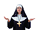 Adult Nun Headpiece and Bib
