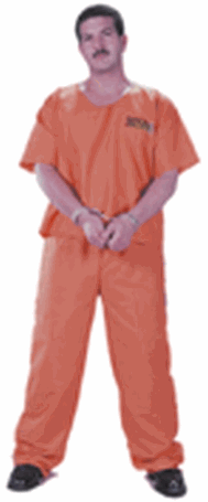 Adult Orange Prisoner Jumpsuit Costume