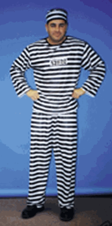 Adult Prison Convict Costume