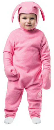 Toddler Christmas Story Pink Bunny Costume