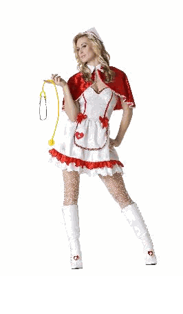 Adult Sexy Caped Nurse Costume