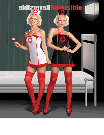 Sexy Reversible Nurse Jacqueline Hyde Costume