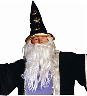 Adult Black Velvet Wizard Hat