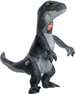 Kids Inflatable Velociraptor Costume with Sound