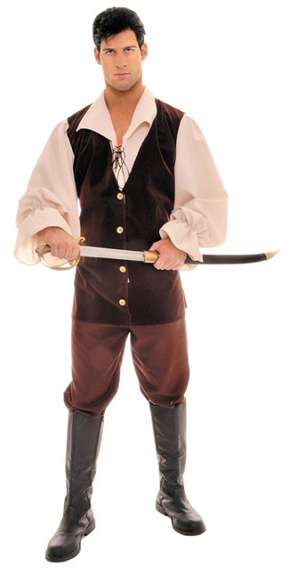 Adult Tan Brown Buccaneer Costume