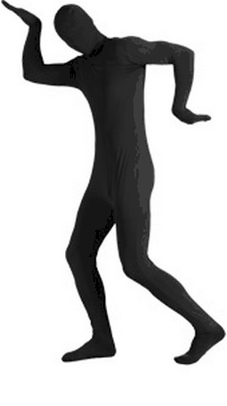 Adult 2nd Skin Black Body Suit