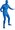 Adult 2nd Skin Blue Body Suit
