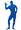 Adult Blue Skin Suit