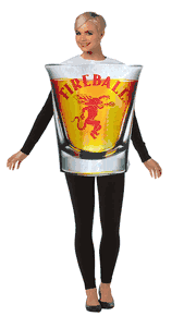 Adult Fireball Shot Glass Costume