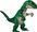 Adult Inflatable Velociraptor Dinosaur Costume