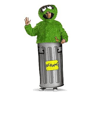 Adult Sesame Street Oscar the Grouch Costume