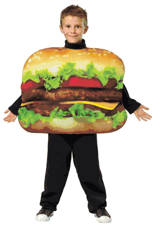 Child Cheeseburger Costume - Size 7-10