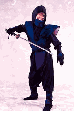 Child Complete Blue Ninja Costume