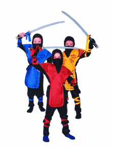 Child Dragon Ninja Master Costume (Red)