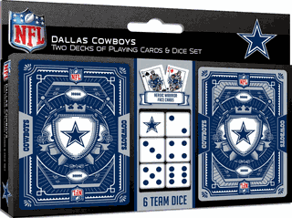 Dallas Cowboys NFL 2-pack Playing Cards & Dice Set