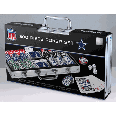 Dallas Cowboys NFL 300pc Poker Set