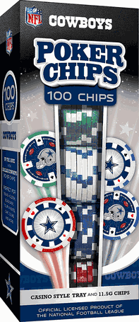 Dallas Cowboys NFL Poker Chips 100pc