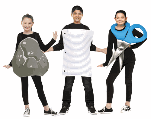 Kids Rock, Paper, Scissor Costumes
