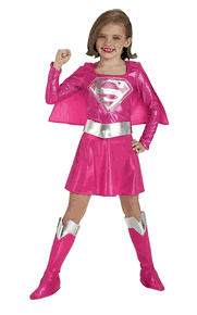Pink Child Supergirl Costume