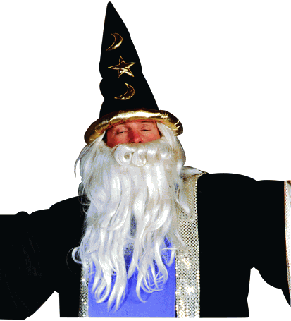 Adult Black Velvet Wizard Hat