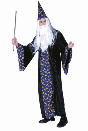 Adult Wizard Costume - Blue