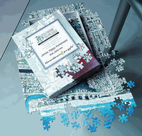 Personalized Satellite Image Hometown Puzzle
